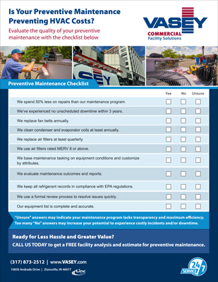 VASEY Facility Solutions - Preventive Maintenance Checklist