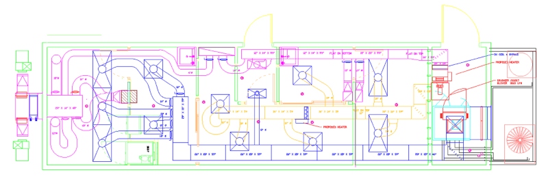 VASEY Facility Solutions - Mobile Pharmacy/Cleanroom Mechanical Diagram