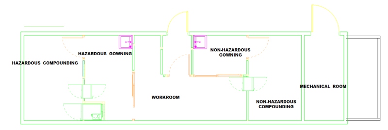 VASEY Facility Solutions - Mobile Pharmacy/Cleanroom Diagram