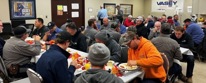VASEY Facility Solutions - VASEY Team Gathered for an Early Thanksgiving Breakfast Celebration
